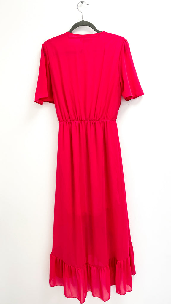 A1604 Pink Frill Viola Dress