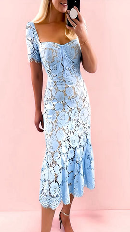 4-A2206 Lirena Mint Asymmetrical Dress