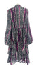 5-A2142 Magenta Animal Print Latina Flounce Dress