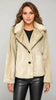 A2687 Beige Faux Fur Jacket