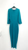 1-A2228 Lilias Turquoise Drape Dress