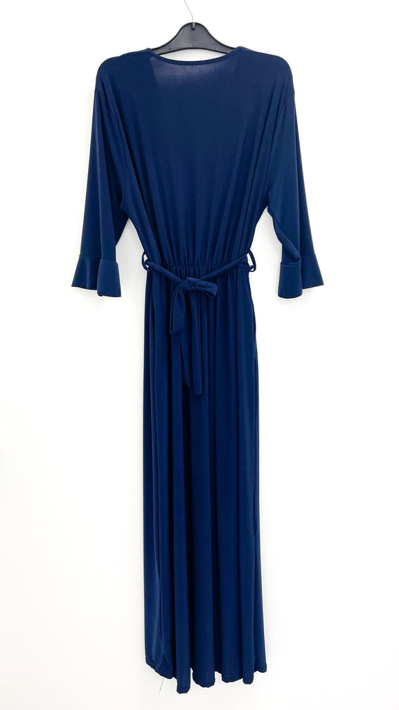 1-A2183 Navy Slinky Jersey Dress (18-22)