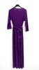 A2534 Purple Taylor Pleat Jumpsuit Slv