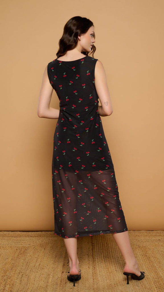 A2925 Black Cherry Dress