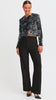 4-A1985 Paillet Silver Sequin Bow Jacket