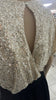 A2751 Olivia Beige Top Sequin Jumpsuit
