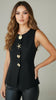 A2641 Black Suede Waistcoat
