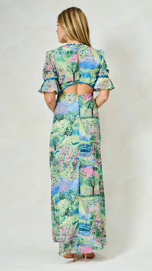 A2338 Hope & Ivy Blake Open Back Dress