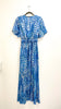 A1592 Mabilia Blue Printed Midi Dress