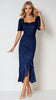 A2555 Heidi Navy Lace Rouched Dress