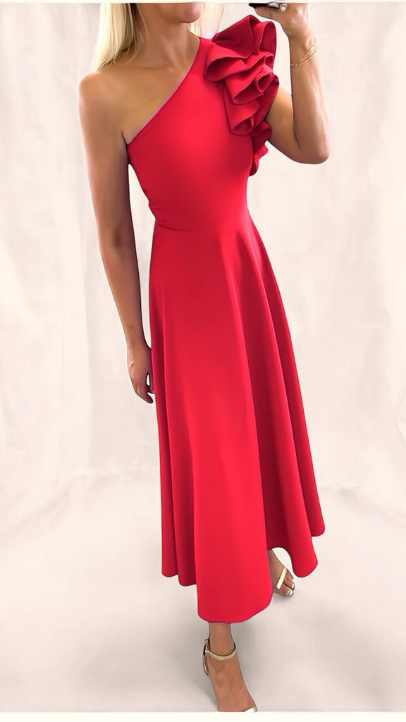 A2587 Esme Red Flare Dress