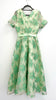 A2432 Meredi Mint Brocade Flare Dress