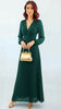 A2639 Chelle Alpine Green Pleated Dress