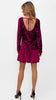 A2657 Ivana Wine Sequin Mini Dress