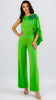 A2847 Apple Green Applique Jumpsuit