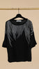 A2634 Black Oversize Diamante Fine Knit
