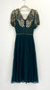 A2543 Nessi Green/Gold Embellished Dress