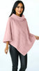 A2655 Blush Faux Fur Poncho