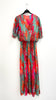 A2448 Leona Turq Print Loose Top Dress
