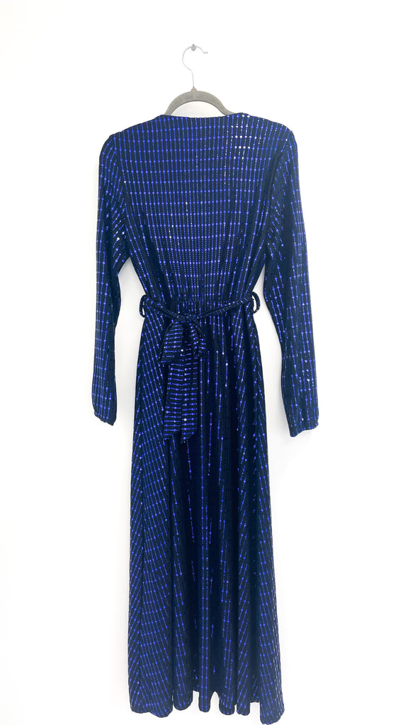 A1973 Kylie Navy/Royal Sparkle Dress
