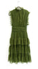 5-A1949 Khaki Malva Flounce Mini Dress