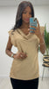 1-A1997 Beige Satin Feel Top