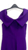 4-A1812 Fenella Purple Drape Skirt Dress