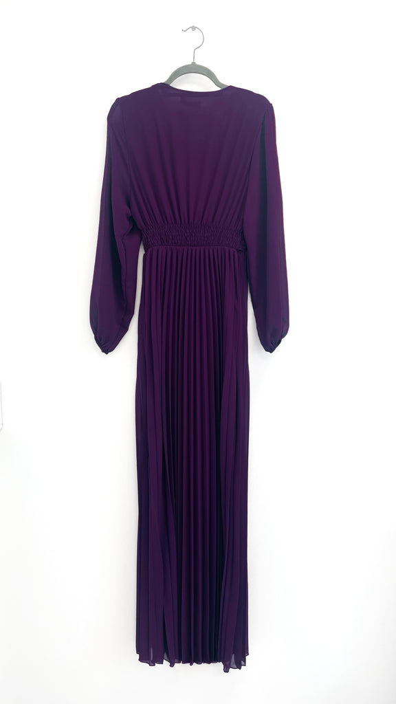 A2451 Chelle Purple Pleated Dress