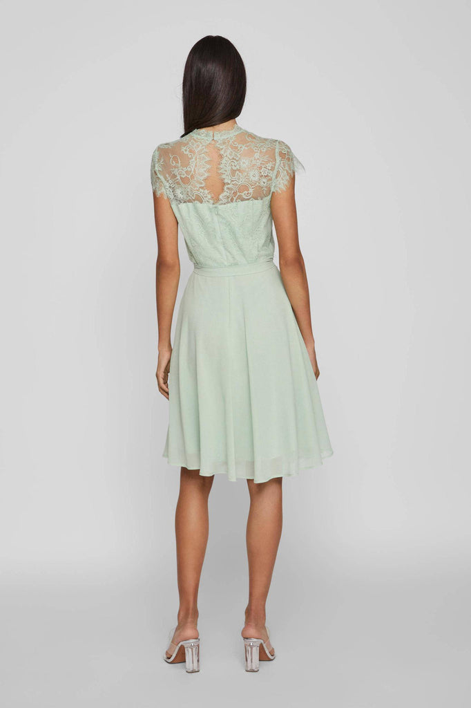 4-A0645 Vidiona Mint Chiffon Dress