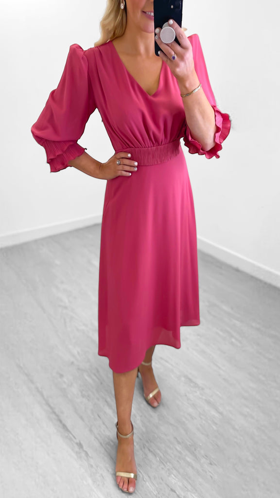 4-A0429 Elanora Vintage Rose Flare Dress