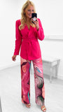 4-9630(B) - (SIZE 10 ONLY) - Coral Trouser Suit