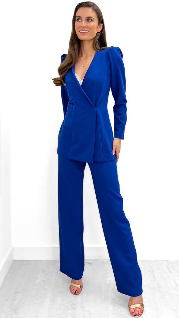 A0047 Royal Wide Leg Trouser Suit
