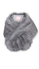 8766EE Grey Fur Wrap