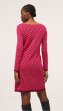 4-A0130 - (SIZES 8,16,18) - Tricot Fuschia Tunic Dress