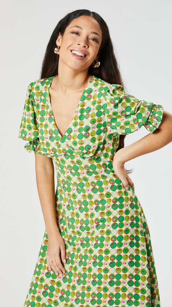 4-A0500 Cesca Printed Dress