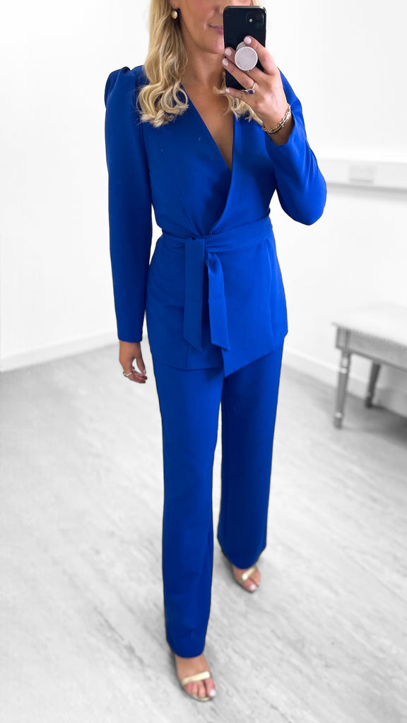 A0047 Royal Wide Leg Trouser Suit