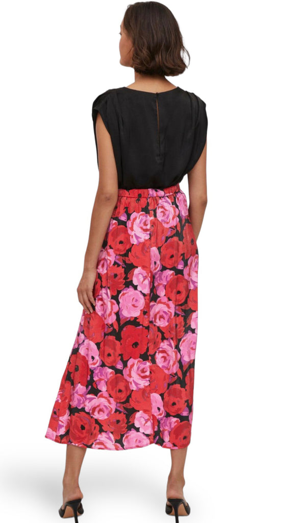 4-A0196 - (SIZE 8 ONLY) - Vilana Floral Highwaist Skirt