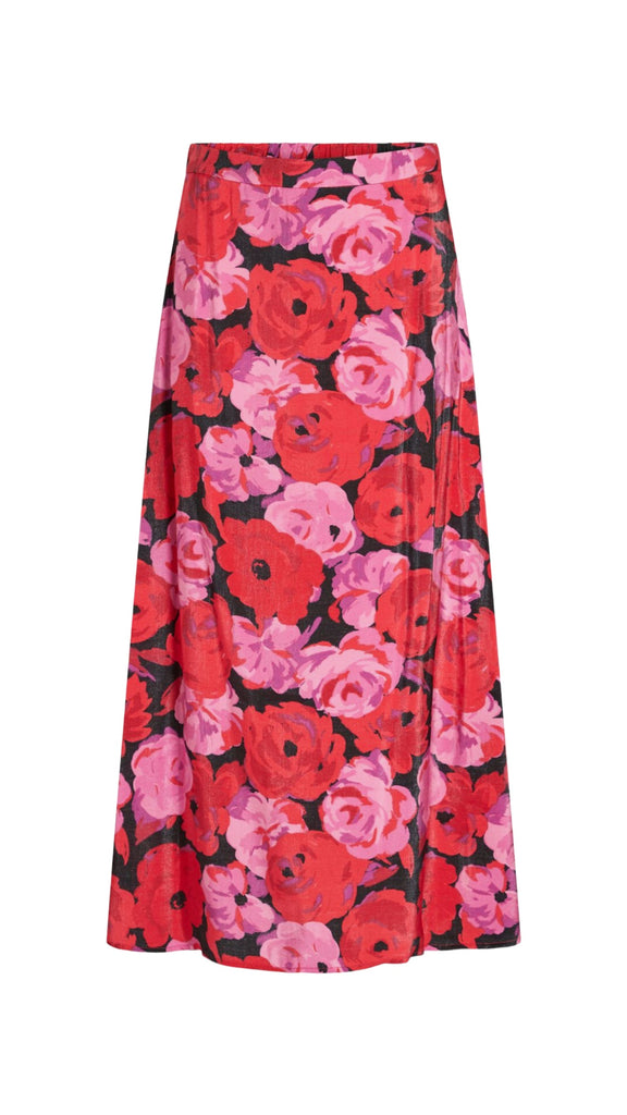 4-A0196 - (SIZE 8 ONLY) - Vilana Floral Highwaist Skirt