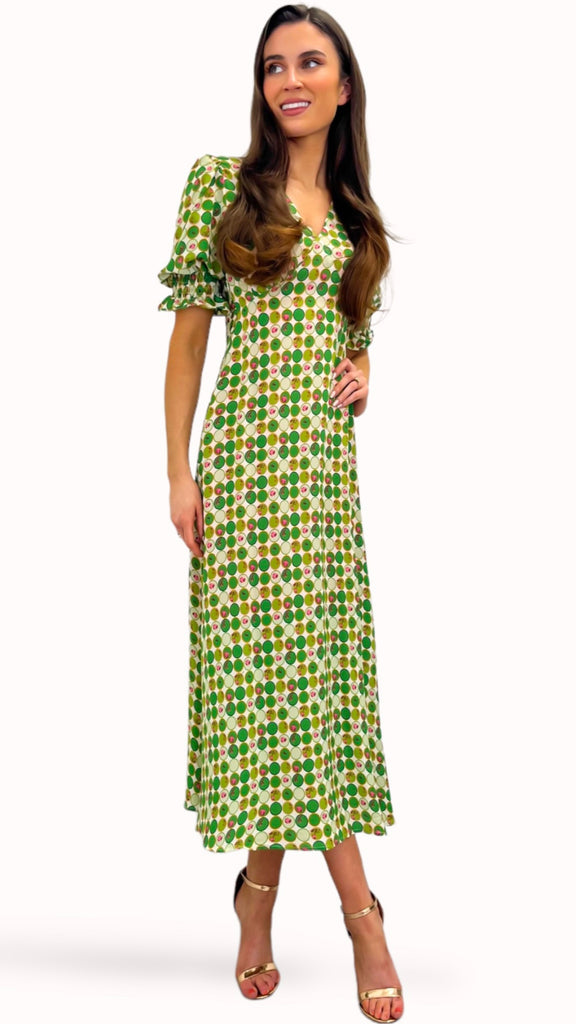 4-A0500 Cesca Printed Dress