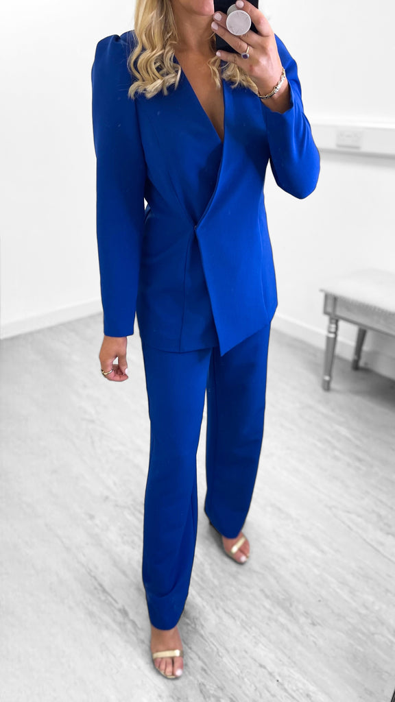 A0047 Royal Wide Leg Trouser Suit