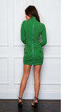 4-8828 Dahlia 2 Way Mini Dress Green