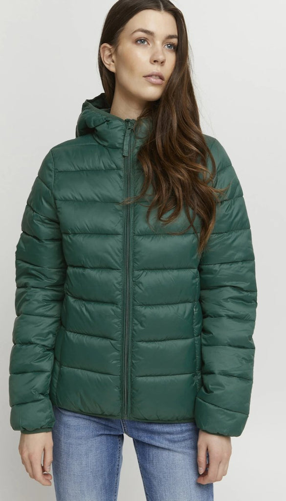 4-A0286 Belena Green Quilted Jacket